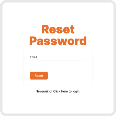 gifter app reset password screen